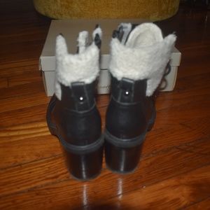 Marc Fisher Lansley Shearling Combat boot